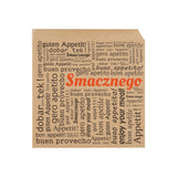 Koperta na kebab „Smacznego” 17×19 cm – 200 szt.